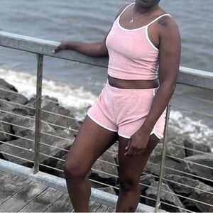 Bozzolo Pink Short Set Size Medium